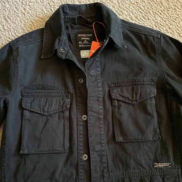 🆕SUPERDRY Crafted Overshirt - Picture 9 of 13